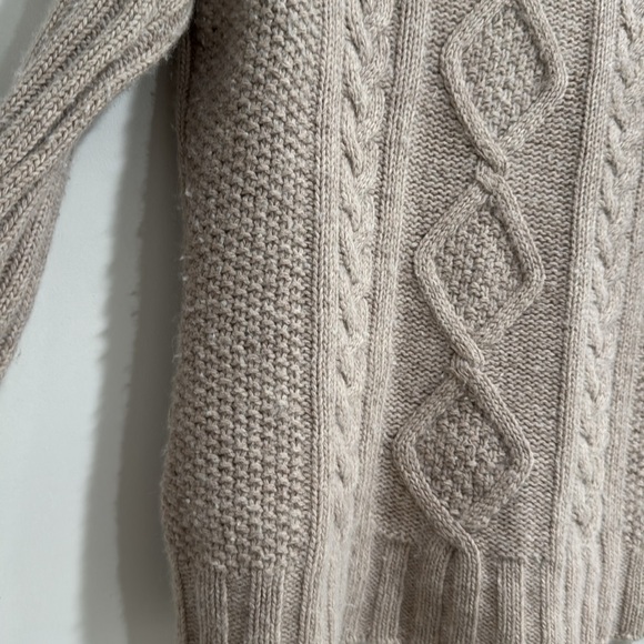 Angie rabbit hair and angora wool sweater cable knit sweater size M - Picture 3 of 5